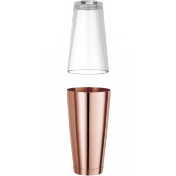  Shaker bostoński do drinków koktajli 0.8 l - miedziany - zdj. dodatkowe 1