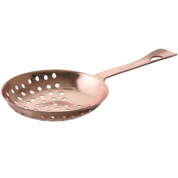  Sitko barmańskie do odcedzania drinków koktajli Julep 160 x 76 mm - miedziany - zdj. dodatkowe 1
