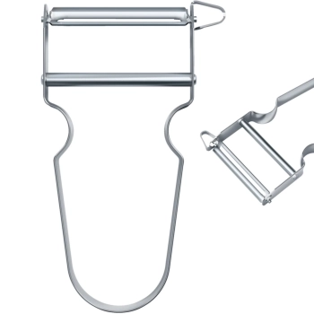 Obieraczka do warzyw owoców z gładkim ostrzem STAR - srebrna