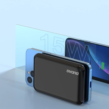  Powerbank 10000mAh TGK1 z ładowarką bezprzewodową MagSafe 15W czarny - zdj. dodatkowe 2