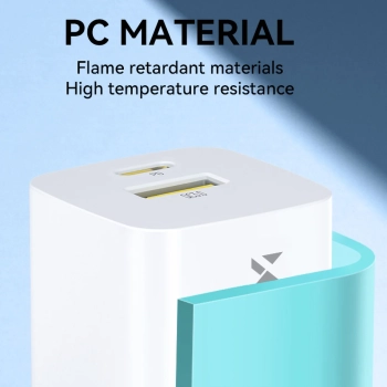  Ładowarka sieciowa GaN QC3.0 USB-A USB-C PD 33W biała - zdj. dodatkowe 8