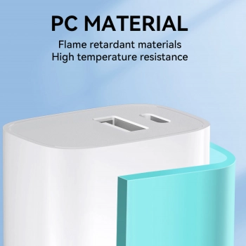  Ładowarka sieciowa 20W USB-A USB-C 100-240V biała - zdj. dodatkowe 9