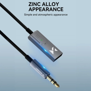  Adapter audio z odbiornikiem Bluetooth 5.3 i złączem AUX miniJack 3.5 mm i USB-A - zdj. dodatkowe 6