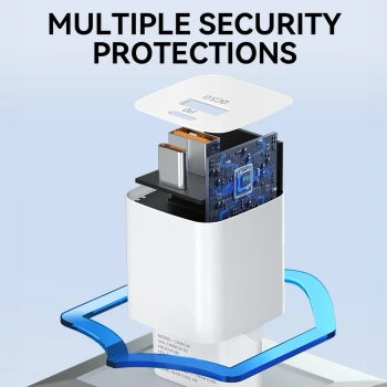  Ładowarka sieciowa PD QC 3.0 100-240V 20W USB-C USB-A biała - zdj. dodatkowe 5