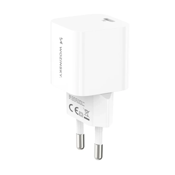  Ładowarka sieciowa 100-240V PD USB-C 20W biała - zdj. dodatkowe 1