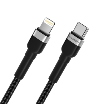  Kabel przewód do iPhone USB-C - Lightning PD 30W 2m czarny - zdj. dodatkowe 3