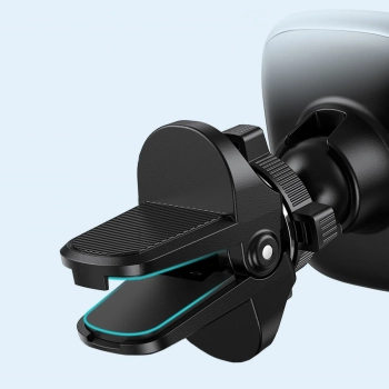  Uchwyt na telefon magnetyczny na kratkę nawiewu w samochodzie czarny - zdj. dodatkowe 10