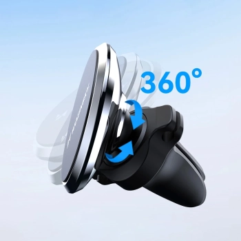  Uchwyt na telefon magnetyczny na kratkę nawiewu do samochodu czarny - zdj. dodatkowe 9