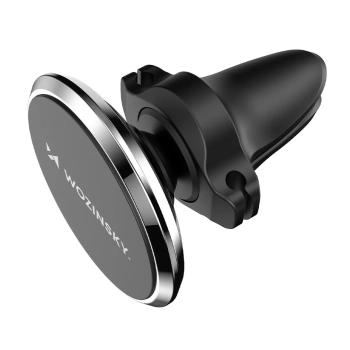  Uchwyt na telefon magnetyczny na kratkę nawiewu do samochodu czarny - zdj. dodatkowe 2