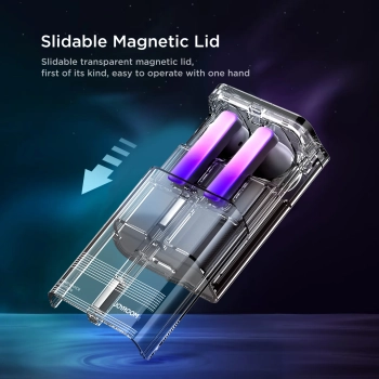  Słuchawki bezprzewodowe TWS IceLens Series ze światłami LED czarne - zdj. dodatkowe 10