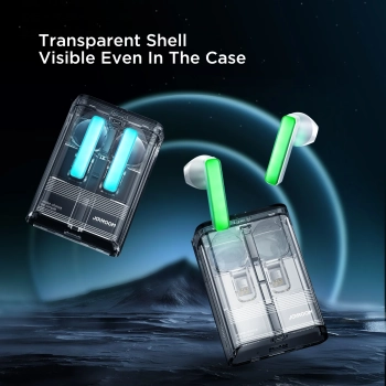  Słuchawki bezprzewodowe TWS IceLens Series ze światłami LED białe - zdj. dodatkowe 9