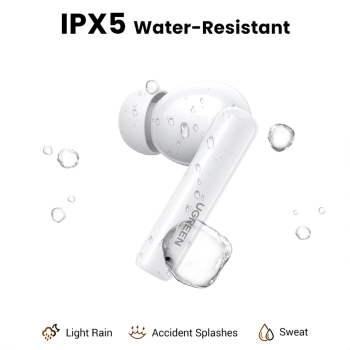  Słuchawki bezprzewodowe HiTune T6 z funkcją ANC + kabel USB-A - USB-C białe - zdj. dodatkowe 3