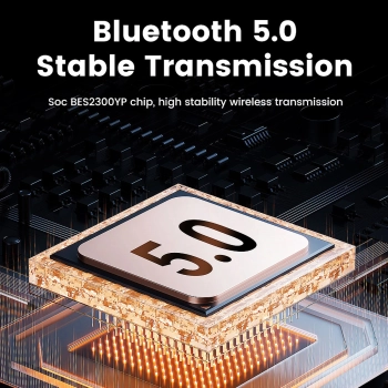  Słuchawki bezprzewodowe HiTune Max5 nauszne z hybrydową redukcją szumów ANC czarne - zdj. dodatkowe 4