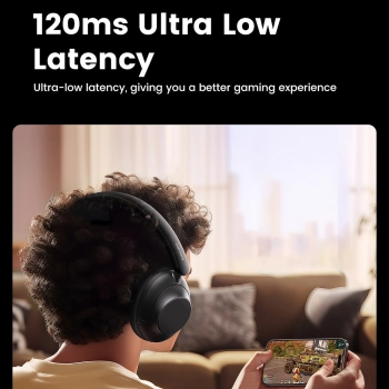  Słuchawki bezprzewodowe HiTune Max5 nauszne z hybrydową redukcją szumów ANC czarne - zdj. dodatkowe 5