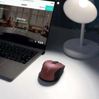  Precyzyjna mysz bezprzewodowa USB 2.4GHz Bluetooth 5.0 optyczna 4000 DPI czerwona - zdj. dodatkowe 6