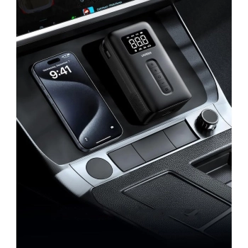  Kompresor powietrza 150PSI 10bar z akumulatorem i latarką LED czarny - zdj. dodatkowe 4