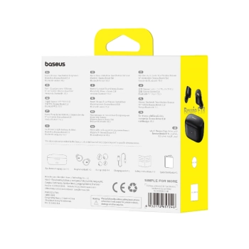  Słuchawki bezprzewodowe Bowie E18 TWS ENC IPX4 USB-C czarne - zdj. dodatkowe 7