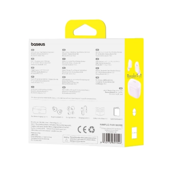  Słuchawki bezprzewodowe Bowie E18 TWS ENC IPX4 USB-C fioletowe - zdj. dodatkowe 7