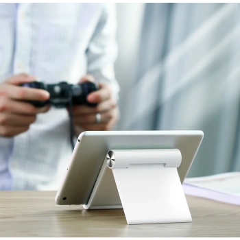  Biurkowy stojak podstawka uchwyt na telefon tablet 95x85mm czarny - zdj. dodatkowe 3