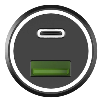 Ładowarka samochodowa 1xUSB-C 1xUSB-A 45W PD QC czarna - zdj. dodatkowe 3