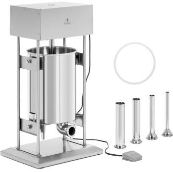  Nadziewarka do kiełbas elektryczna pionowa 4 lejki 20 l 300 W - zdj. dodatkowe 1