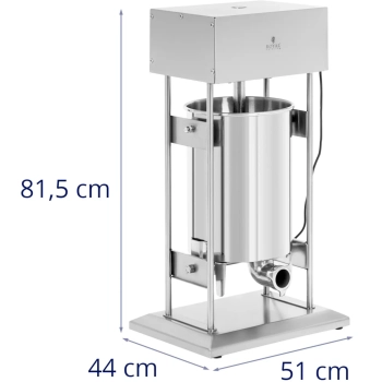  Nadziewarka do kiełbas elektryczna pionowa 4 lejki 20 l 300 W - zdj. dodatkowe 8