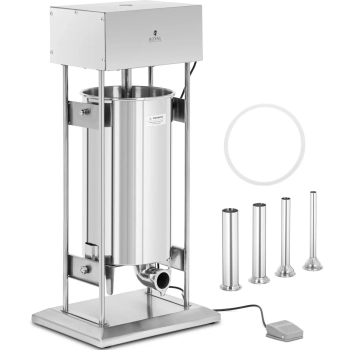  Nadziewarka do kiełbas elektryczna pionowa 4 lejki 25 l 350 W - zdj. dodatkowe 1