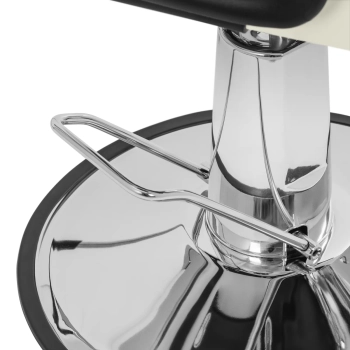  Fotel fryzjerski barberski z zagłówkiem i podnóżkiem Physa KESWICK - beżowy - zdj. dodatkowe 4