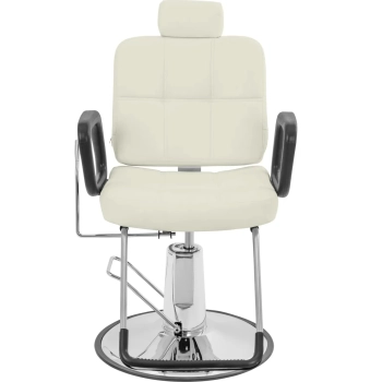  Fotel fryzjerski barberski z zagłówkiem i podnóżkiem Physa KESWICK - beżowy - zdj. dodatkowe 6