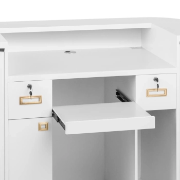  Recepcja lada recepcyjna do salonu biura hotelu z oświetleniem LED - zdj. dodatkowe 2