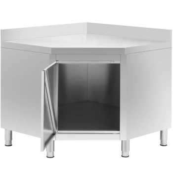  Szafa gastronomiczna narożna z rantem STAL 100 x 100 x 97 cm - zdj. dodatkowe 1
