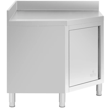  Szafa gastronomiczna narożna z rantem STAL 100 x 100 x 97 cm - zdj. dodatkowe 3