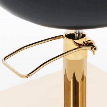  Fotel fryzjerski barberski kosmetyczny z podnóżkiem Physa PENRYN - czarno złoty - zdj. dodatkowe 3