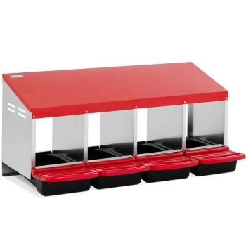  Gniazdo dla kur niosek ścienne 4 komory STAL 52 x 107.5 x 49 cm - zdj. dodatkowe 1