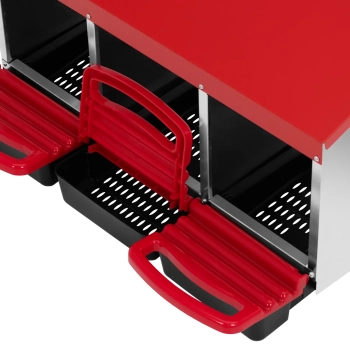  Gniazdo dla kur niosek ścienne 4 komory STAL 52 x 107.5 x 49 cm - zdj. dodatkowe 2