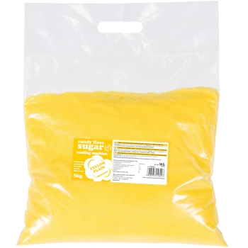  Cukier do automatu do waty cukrowej granulacja 0.8-1.2mm smak naturalny ŻÓŁTY 5kg - zdj. dodatkowe 1