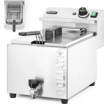  Najmocniejsza frytownica frytkownica z kranem HENDI GOLIATH 400V 10.2kW 10L - zdj. dodatkowe 1