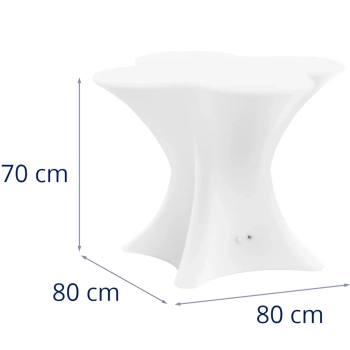  Stolik barowy klubowy podświetlany RGBW LED 80 x 80 x 110 cm - zdj. dodatkowe 9