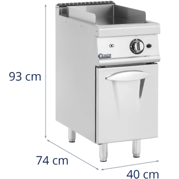  Grill płyta grillowa gładka z szafką na gaz propan / LPG / ziemny 6 kW - zdj. dodatkowe 6