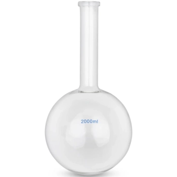 Kolba szklana kulista płaskodenna laboratoryjna 2000 ml