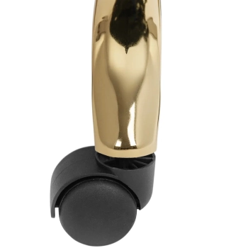  Krzesło kosmetyczne siodłowe z oparciem regulowane MANNHEIM czarno-złote - zdj. dodatkowe 5