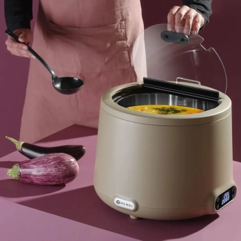  Kociołek termos do zupy elektryczny UNIQ śr. 365 x 325 mm 8 l 500 W - beżowy - zdj. dodatkowe 9