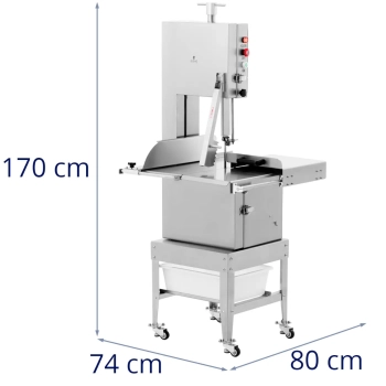  Piła do kości mięsa masarska elektryczna 78 x 74 cm 1500W - zdj. dodatkowe 6