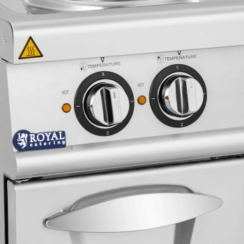  Kuchnia elektryczna wolnostojąca z szafką 4 pola grzewcze 10.4 kW 400 V - zdj. dodatkowe 2