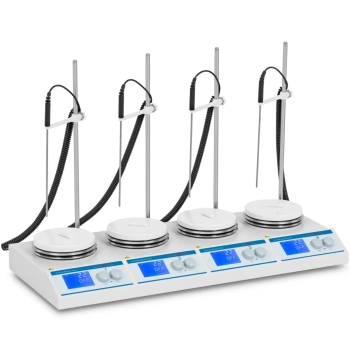  Mieszadło magnetyczne laboratoryjne z podgrzewaniem 4 płyty 4x 2 l do 2000 obr./min - zdj. dodatkowe 1