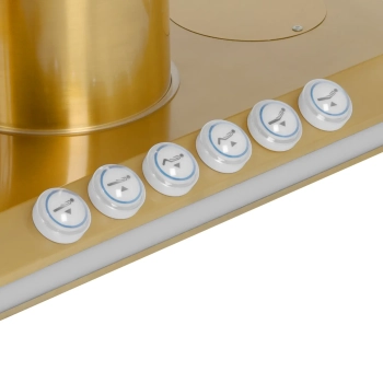  Fotel kosmetyczny SPA podgrzewany z krzesłem 3 silniki 200 kg SAVONA - biało złoty - zdj. dodatkowe 4