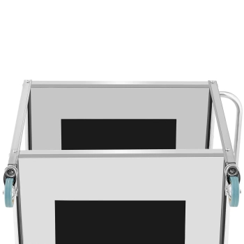  Wózek kelnerski cateringowy do serwowania 2 półki 80 x 57 cm do 100 kg - zdj. dodatkowe 4