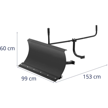  Pług spych śnieżny do taczki spalinowej HT-MD-300 STAL 153 x 99 x 60 cm - zdj. dodatkowe 8