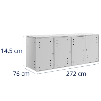  Osłona obudowa kosza kubła na śmieci z wentylacją 4 x 240 l - zdj. dodatkowe 6