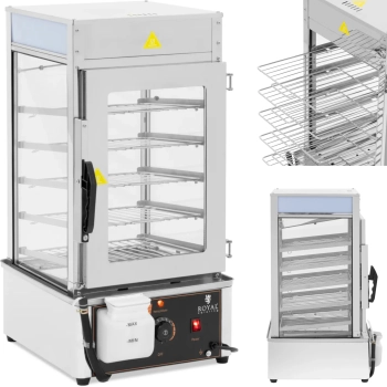 Parowar parowiec do pierogów 5 rusztów 30-110C 37 l 1250 W